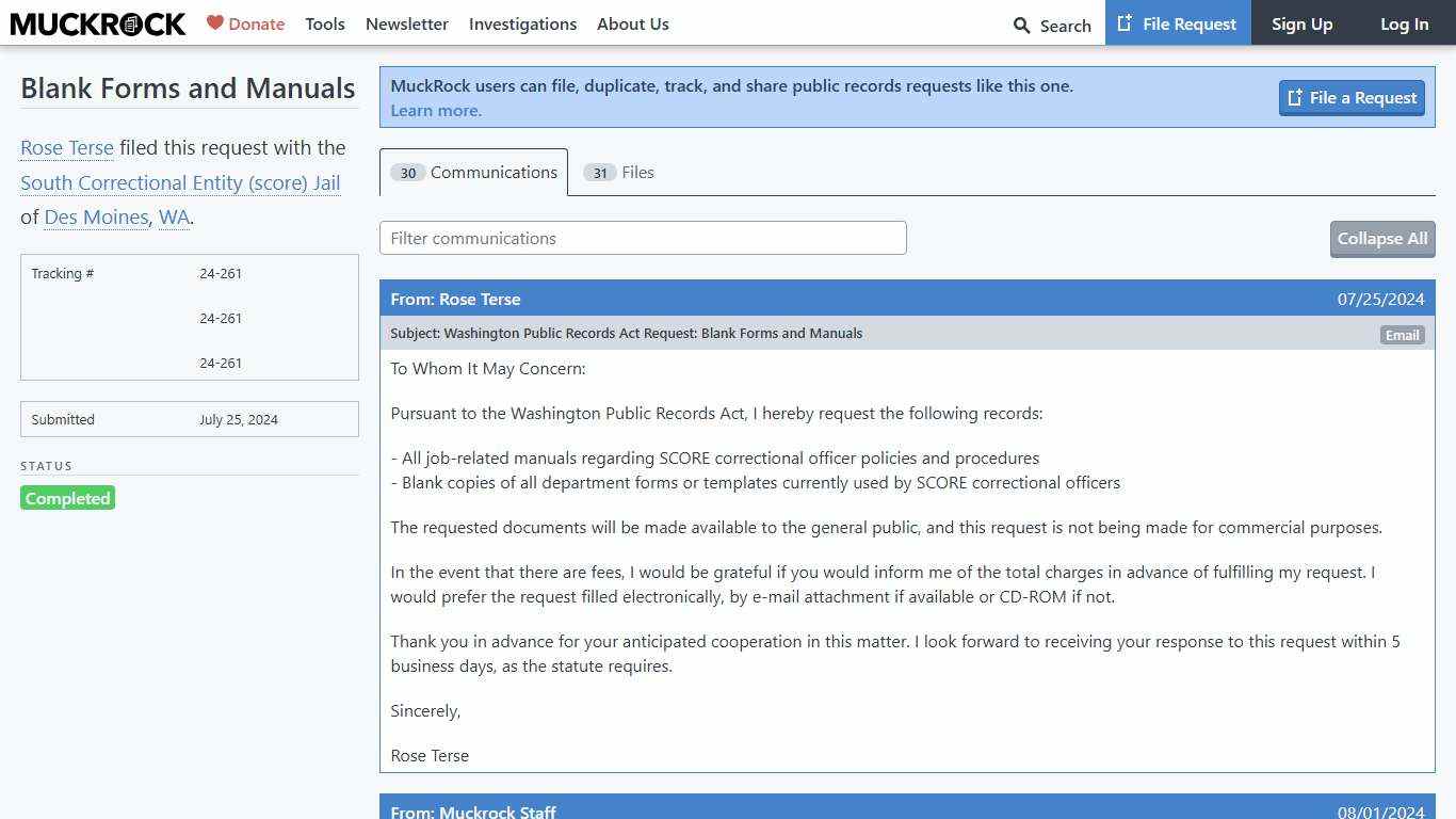 Blank Forms and Manuals • MuckRock